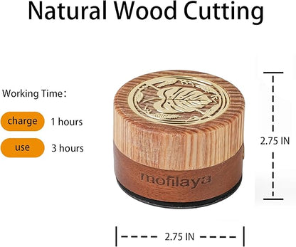 LED Night Light Bedside Mood Lamp Touch Wood Warm Light Festival Cordless Portable Table Lamp Restaurant Bedroom Bar Coffee Outdoor Camping Birthday Gifts for Women Mom Baby Kids (Short)