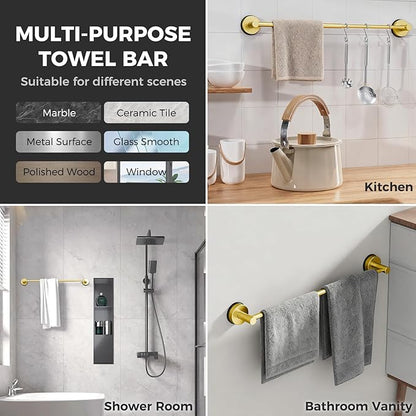Adjustable Suction Cup Towel Bar
