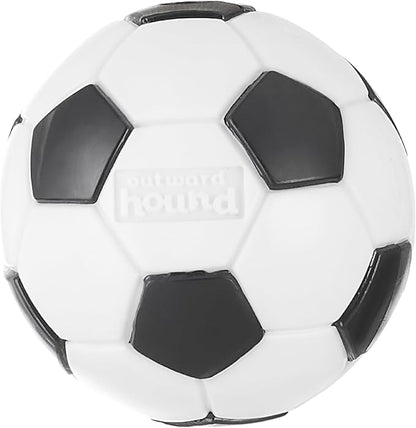 Outward Hound by Planet Dog Soccer Ball, Durable Treat-Dispensing Dog Ball, Interactive Fetch Toy, Orbee-Tuff, Mint Scented, BPA-Free, for Indoor & Outdoor Play, White