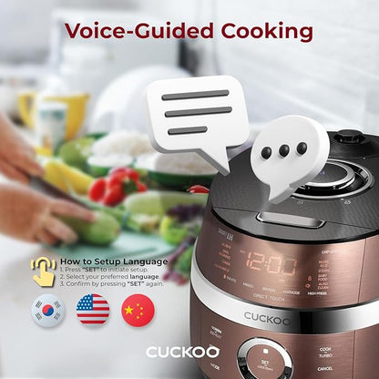 CUCKOO CRP-JHR1009F | 10-Cup Induction Heating Pressure Rice Cooker | 19 Menu