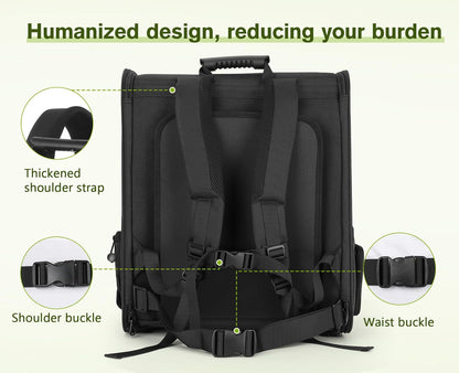 Pecute Pet Carrier Backpack, Dog Carrier Backpack, Expandable with Breathable Mesh for Small Dogs Cats Puppies, Pet Backpack Bag for Hiking Travel Camping Outdoor Hold Pets Up to 18 Lbs