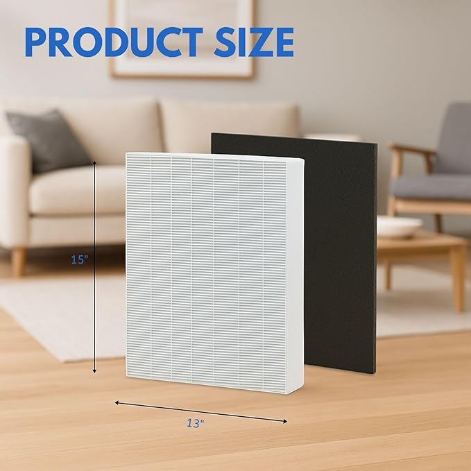 Nispira True HEPA Filter Replacement Set Compatible