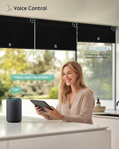 Yoolax Motorized Blinds with Remote, Smart Blinds
