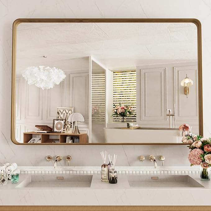 LOAAO 50X30 Inch Bathroom Mirror