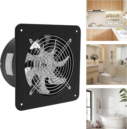 XUFOPLY 7.68 Inch Exhaust Fan, 110V 80W Wall Mounted Vent Fans 2600RPM Kitchen