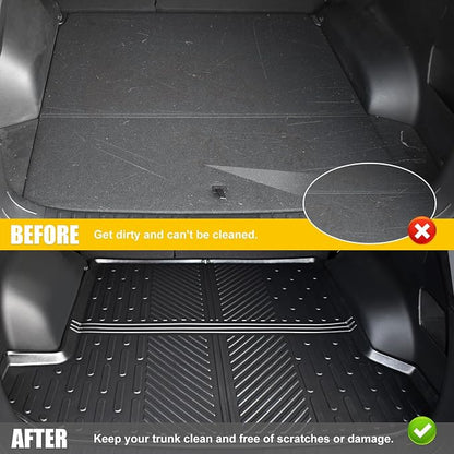Rear Cargo Mat for 2022-2025 Hyundai Tucson (Fit with Optional Bose Premium Audio System Only) All Weather Trunk Mat Cargo Liner for Hyundai Tucson Black(Not fit PHEV or N Line)