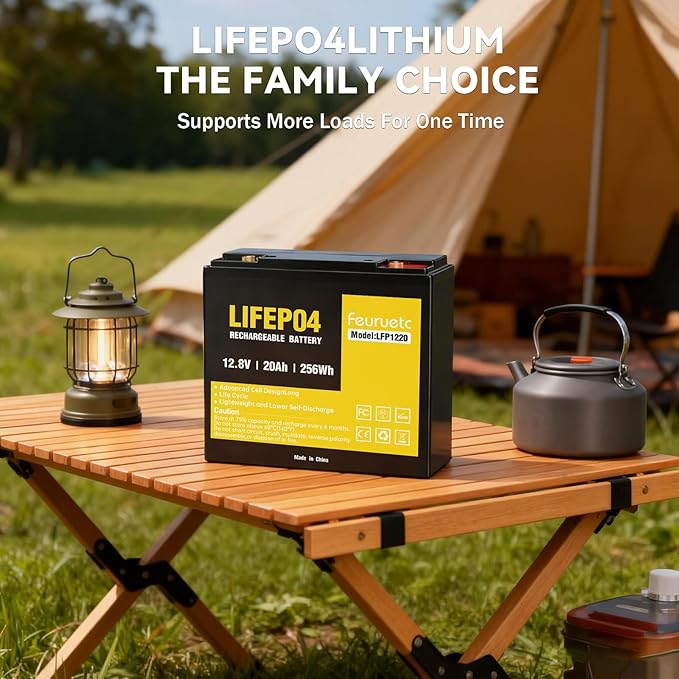 12V 20Ah Deep Cycle LiFePO4 Battery, 12 volt lithium phosphate battery