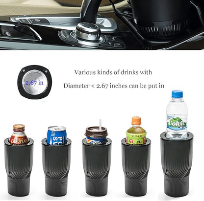 Car Cup Holder 2-in-1 Coffee Warmer Drink Cooler Smart Car Tumbler Holder Gift