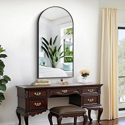 CIRCUMI Arched Wall Mirror, Metal Frame, Large Size