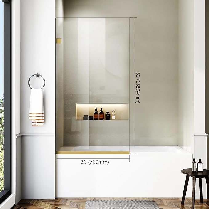 Bathroom Shower Glass Door 30 * 62"