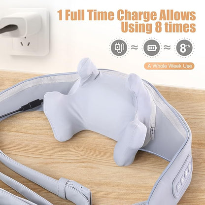 Electric Shiatsu Back and Neck Massager, Cordless Shoulder Massager