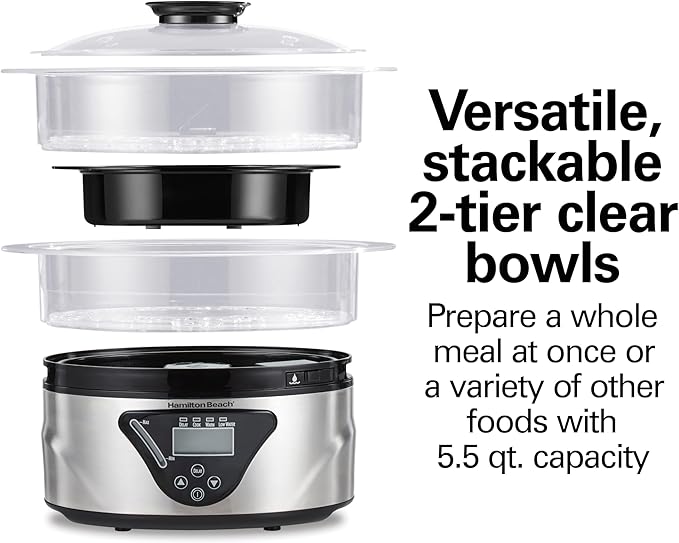Hamilton Beach Digital Electric Food Steamer & Rice Cooker