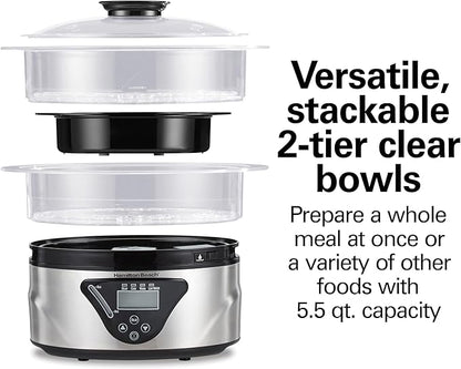 Hamilton Beach Digital Electric Food Steamer & Rice Cooker
