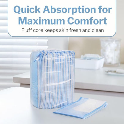 McKesson Underpads Bed Pads, Elderly, Light Absorbency, 23 x 36 in, 15 ct | and Baby, Pee Pads, Fluff