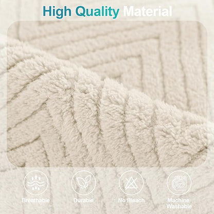 Turquoize Waterproof Couch Cover for Dogs Fuzzy Pet Couch Covers for Sofa Thick Dog Bed Cover Non-Slip Sofa Covers for 3 Cushion Couch Protector Slipcover Pet Friendly (Beige, 36" x 72")