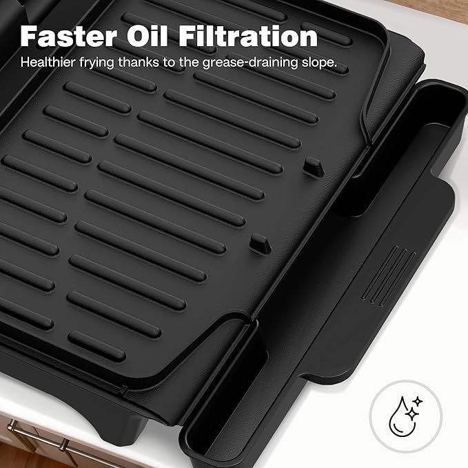 2-Serving Electric Grill and Panini Press, Tough Non-Stick Coating, Drip Tray