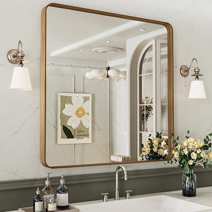 LOAAO 38X38 Inch Bathroom Mirror