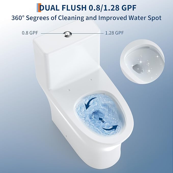 One Piece Toilet with ADA Height
