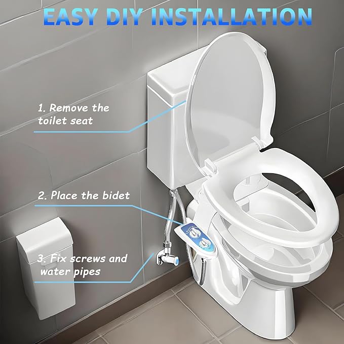 Bidet Attachment for Toilet, Non-Electric Fresh Cold Water, Toilet Bidet
