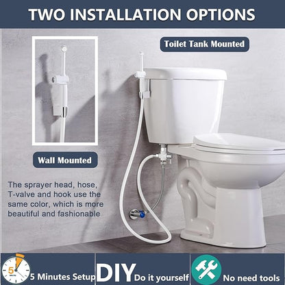 SonTiy Handheld Bidet Sprayer for Toilet, Adjustable Water Pressure Toilet Jet