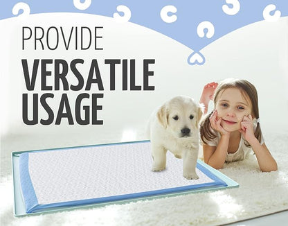 Dog Pee Pad Holder Tray Fits for 30” x 23” Pee Pads - 2 Pack - Turquoise | Corner Lock Holes, Raised Edges, Non-Spill, Easy to Clean Silicone Dog Potty Tray Holder, For Indoor Floor Protection