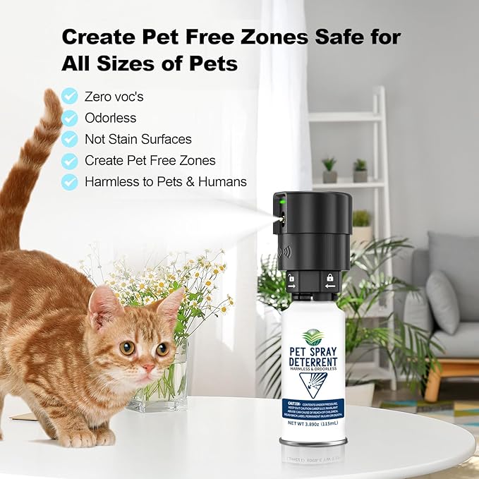 Cat Spray Deterrent System Automatic Cat Deterrent Spray, Motion Activated