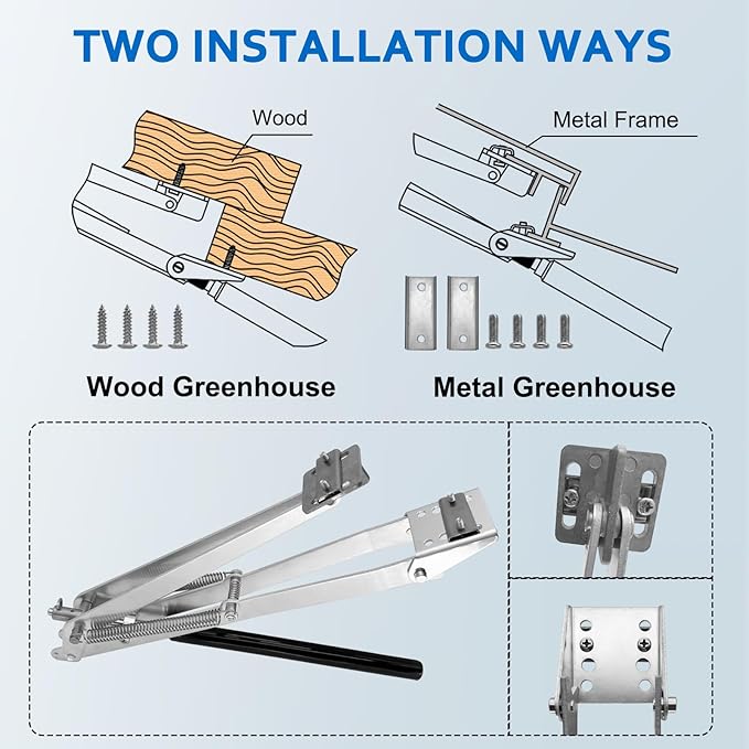 UYGALAXY Greenhouse Automatic Window Opener Kit