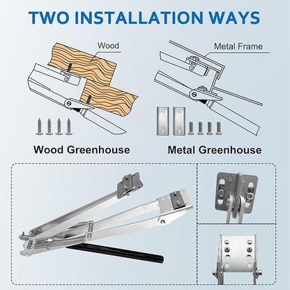 UYGALAXY Greenhouse Automatic Window Opener Kit