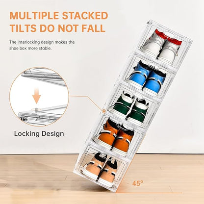 12 Pack Large Shoe Storage Box, Shoe Containers