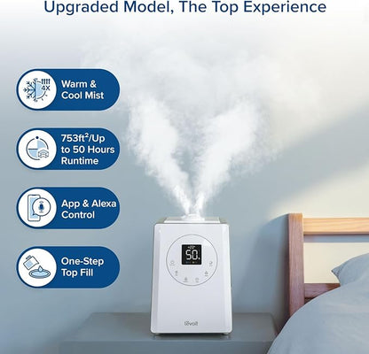 LEVOIT LV600S Smart Warm and Cool Mist Humidifiers