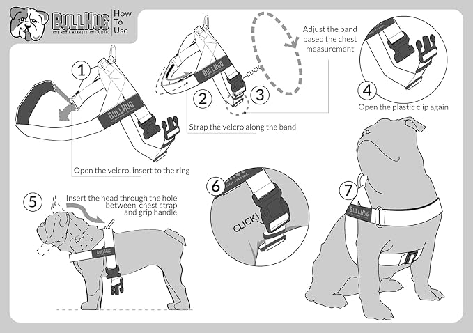Adjustable Dog Harness– No Pull, No Choke – for English Bulldogs, French Bulldogs, Pugs & Broad-Chested Breeds – Easy, Safe Walks (Star Brights, Small)