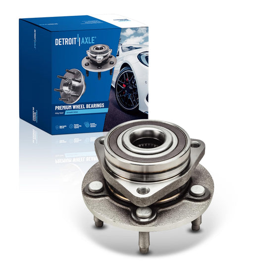 Detroit Axle - Front Wheel Bearing and Hub with 5-Lug for Chevy Cruze 2014-2015, Volt 2011-2015, Orlando 2012-2014, Buick Verano