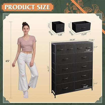 WLIVE Tall Dresser for Bedroom