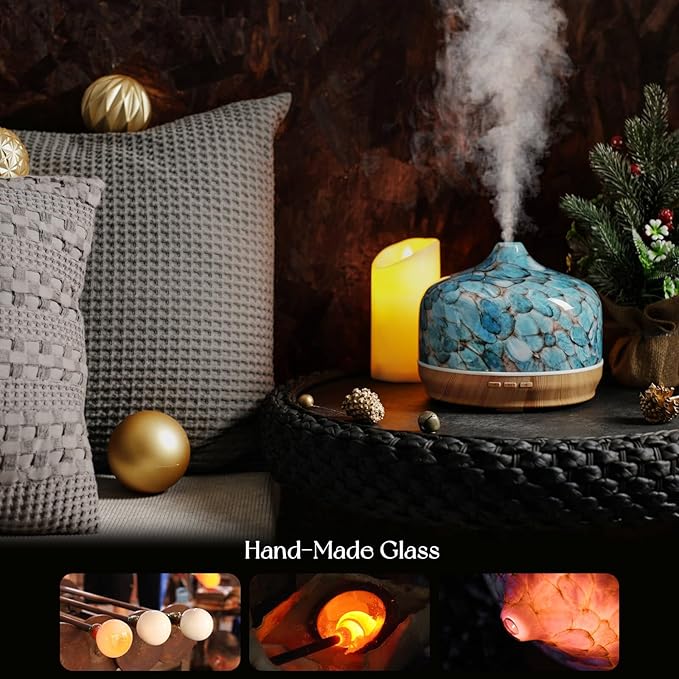 Porseme 500ml Essential Oil Diffuser, Aroma Ultrasonic Humidifier