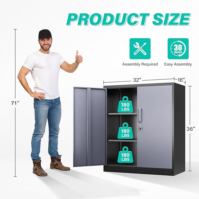 SISESOL Metal Storage Cabinet