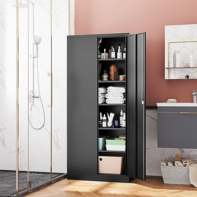 Metal Storage Cabinet-71” Tall Steel File Cabinets