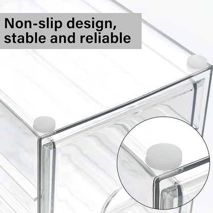 Prsildan Acrylic Drawer Makeup Organizer