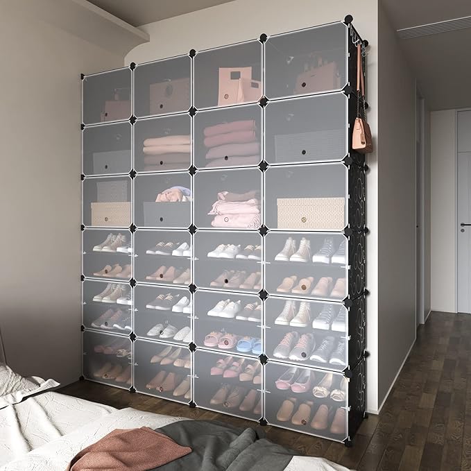 ROJASOP Shoe Storage Cabinet, 12-Tier Shoe Organizer 96 Pairs Extra Large