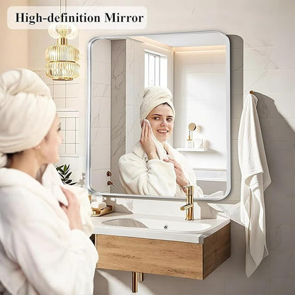 Fabuday Silver Sink Mirror for Bathroom