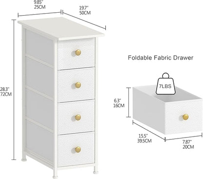GiftGo Narrow Dresser Cabinet Vertical Slim Dresser Chest of Drawers Skinny