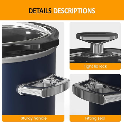 Sunvivi 2 Quart Slow Cooker, Small Slow Cooker