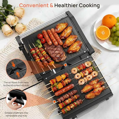 Electric Indoor Grill, 1600W Electric Grill