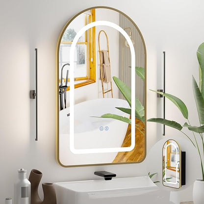 LED Arched Bathroom Medicine Cabinet
