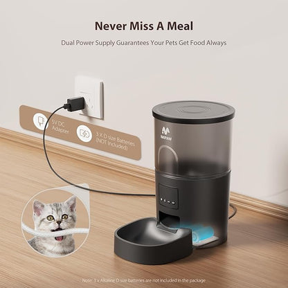 IMIPAW Automatic Cat Feeder, 5G WiFi Cat Food Dispenser