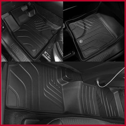 All Weather Floor Mats for 2018-2024 Chevy Equinox/GMC Terrain Trunk Mat Cargo Mat Back Seat Cover Protector for Chevrolet Equinox Accessories (Floor Liner+Trunk Mat+Backrest Mats)