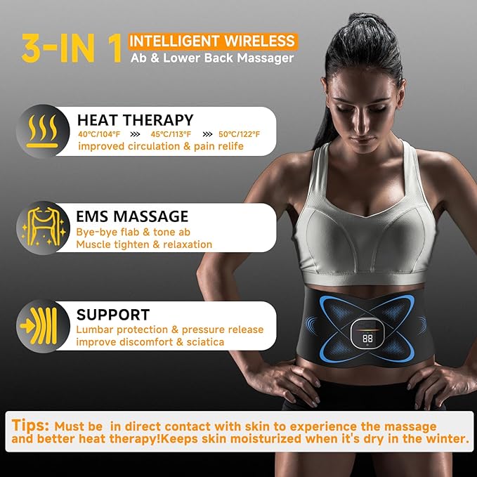 FDA Cleard - EMS/TENS abs Stimulator Abdominal, Electronic Muscle Stimulator