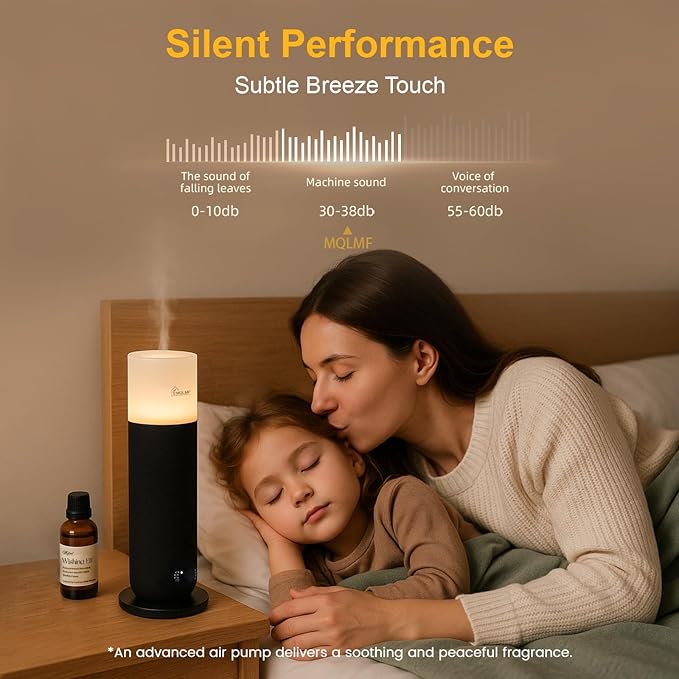 Hotel Collection Diffuser Machine, Fabric-Wrapped Design, Candlelight