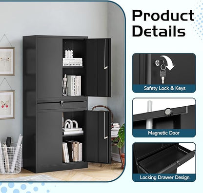 MIIIKO Metal Storage Cabinet