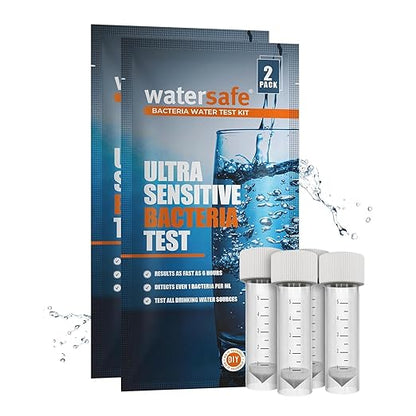 Watersafe® Bacteria Water Test Kit – USA-Made – Results as Fast as 6 Hours –