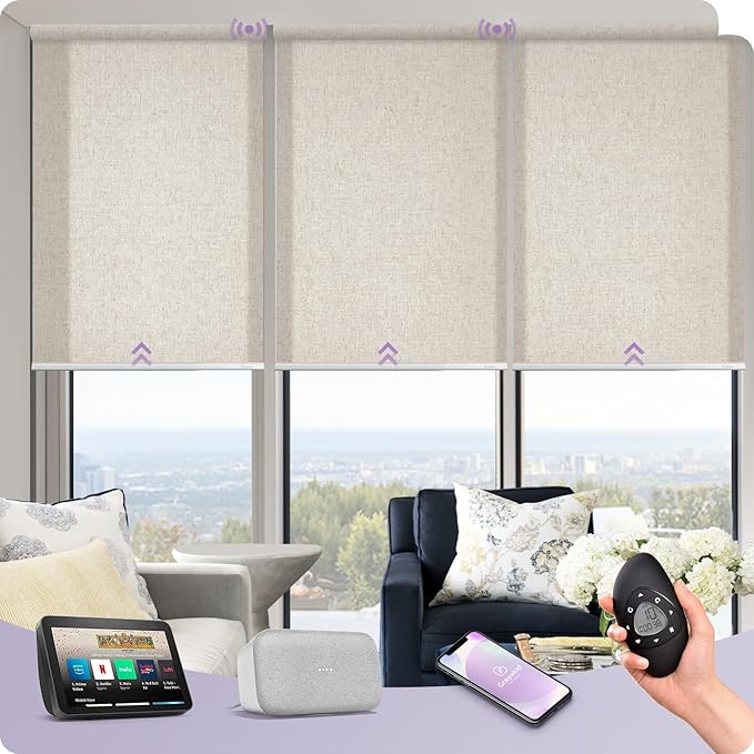 Graywind Motorized Light Filtering Shades Compatible